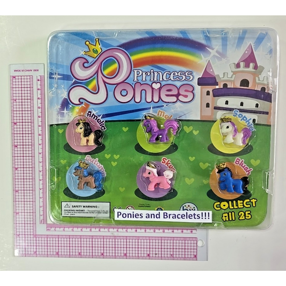 Vintage Vending Display Board Princess Ponies 0601